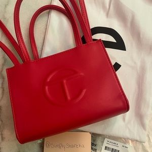Telfar Small Red Shopping Bag